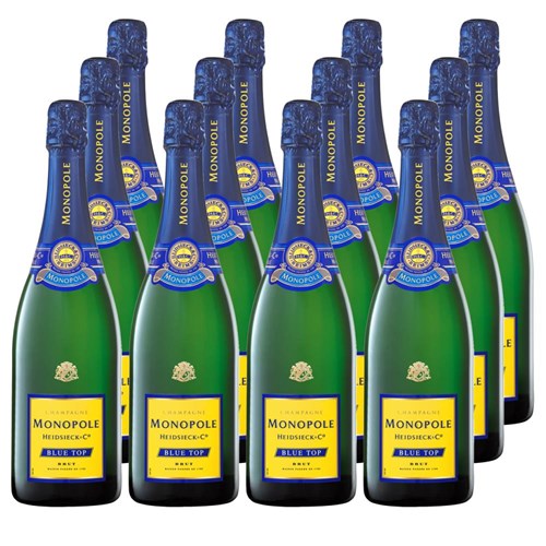 Monopole Blue Top Brut Champagne 75cl Case of 12 Champagne